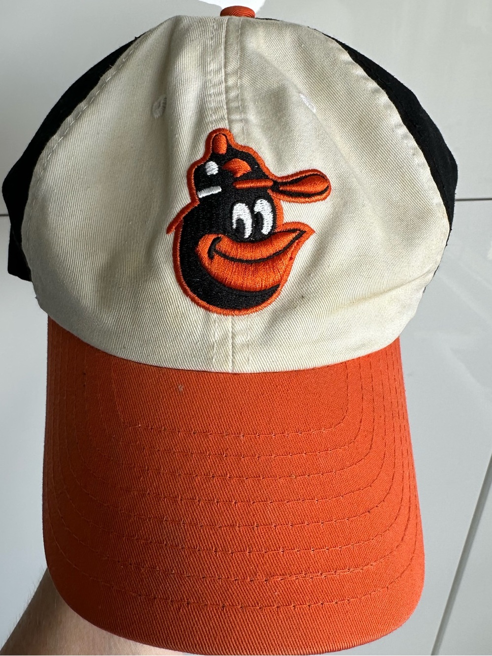Vintage Nextel Baltimore Orioles Baseball Hat Cap Black Orange Adjustable